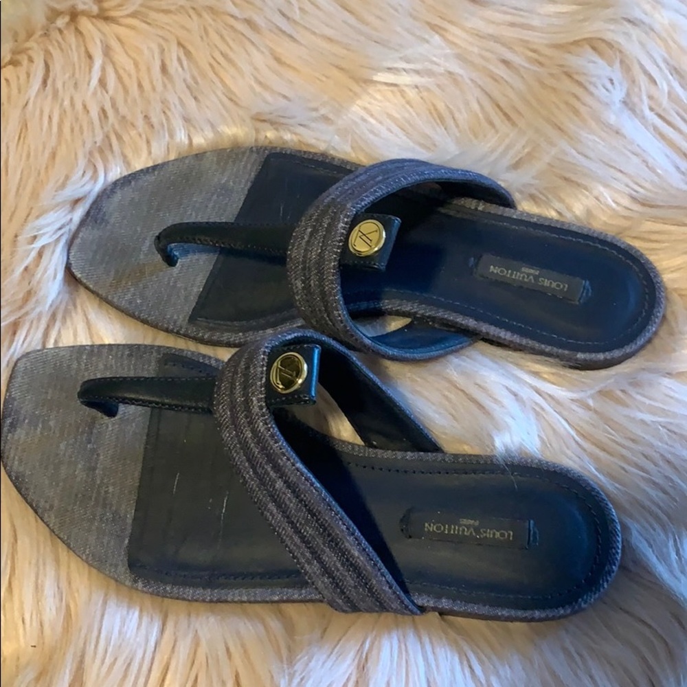 Louis Vuitton flip flops